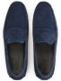 Kazar Marineblauwe suède penske moccasins op een gegroefde zool Blue Heren - Thumbnail 6