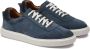 Kazar Marineblauwe suède sneakers met witte zool Blue Heren - Thumbnail 2