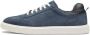 Kazar Marineblauwe suède sneakers met witte zool Blue Heren - Thumbnail 5