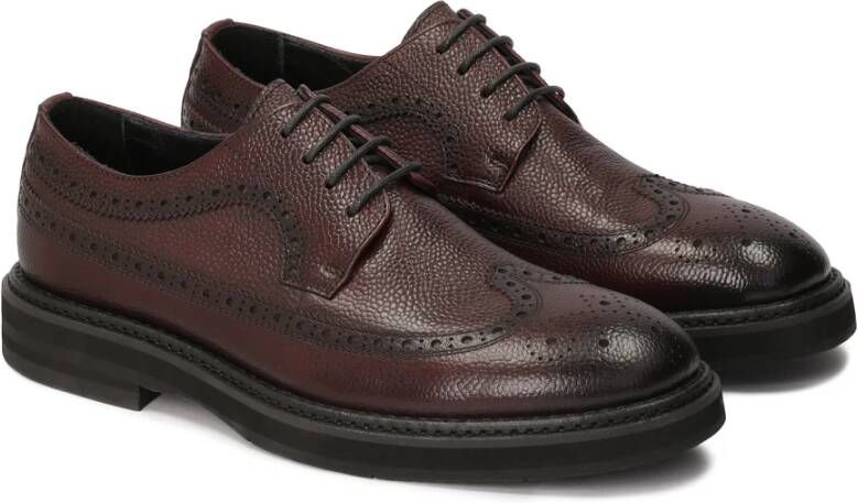 Kazar Maroon brogue halfschoenen gemaakt van natuurlijk leer Brown Heren