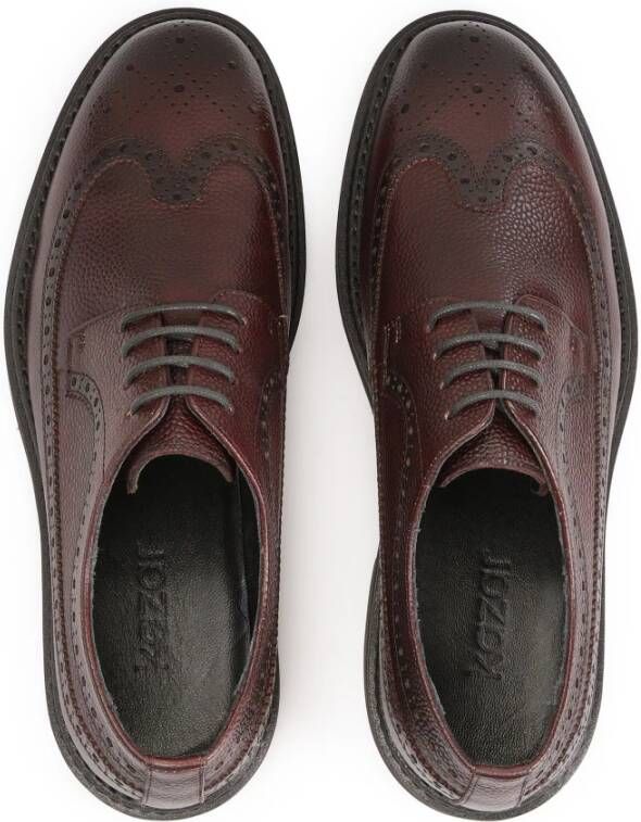 Kazar Maroon brogue halfschoenen gemaakt van natuurlijk leer Brown Heren