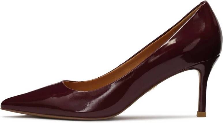 Kazar Maroon gelakte pumps Brown Dames