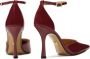 Kazar Maroon halfopen pumps van lakleer met open neus Brown Dames - Thumbnail 2