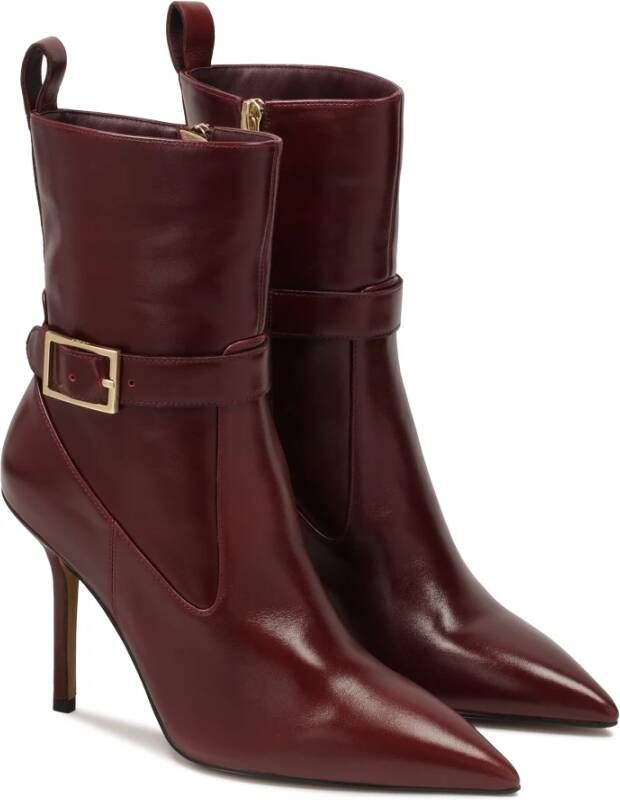 Kazar Maroon laarzen met puntige tenen Brown Dames