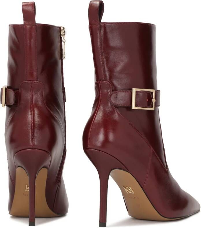 Kazar Maroon laarzen met puntige tenen Brown Dames