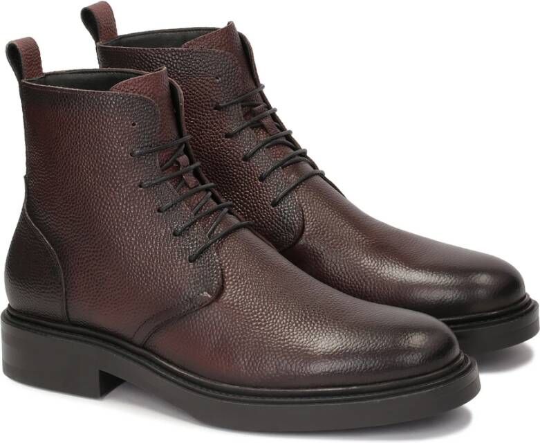 Kazar Maroon veterschoenen erwt lederen laarzen Brown Heren