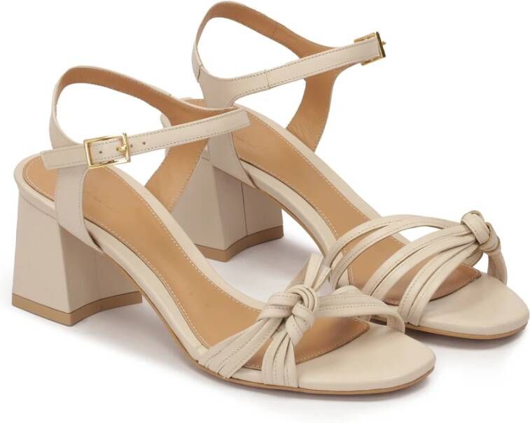 Kazar Minimalistische beige post sandalen Beige Dames