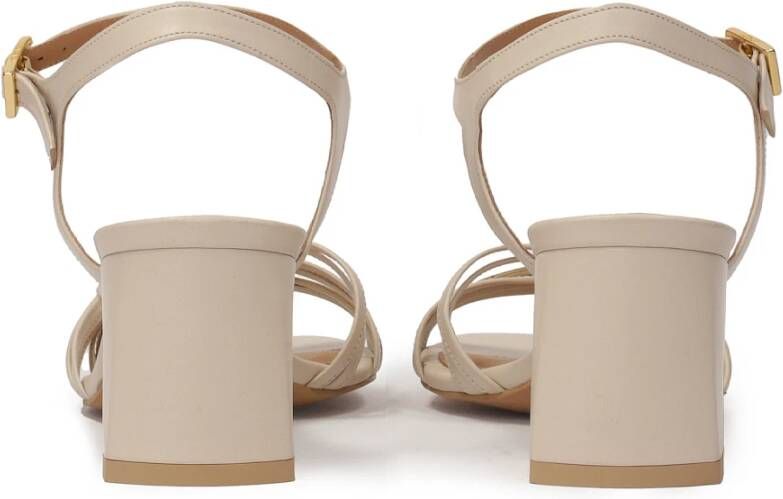 Kazar Minimalistische beige post sandalen Beige Dames