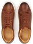 Kazar Minimalistische bruine sneakers met witte zool Brown Heren - Thumbnail 5