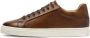 Kazar Minimalistische bruine sneakers met witte zool Brown Heren - Thumbnail 6