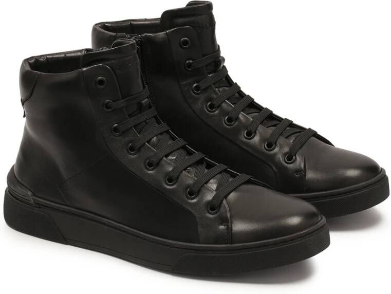 Kazar Minimalistische herensneakers in zwarte kleur Black Heren