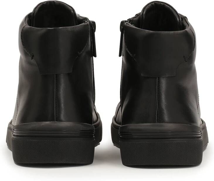 Kazar Minimalistische herensneakers in zwarte kleur Black Heren