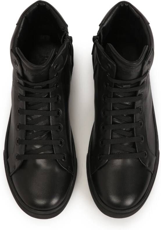 Kazar Minimalistische herensneakers in zwarte kleur Black Heren