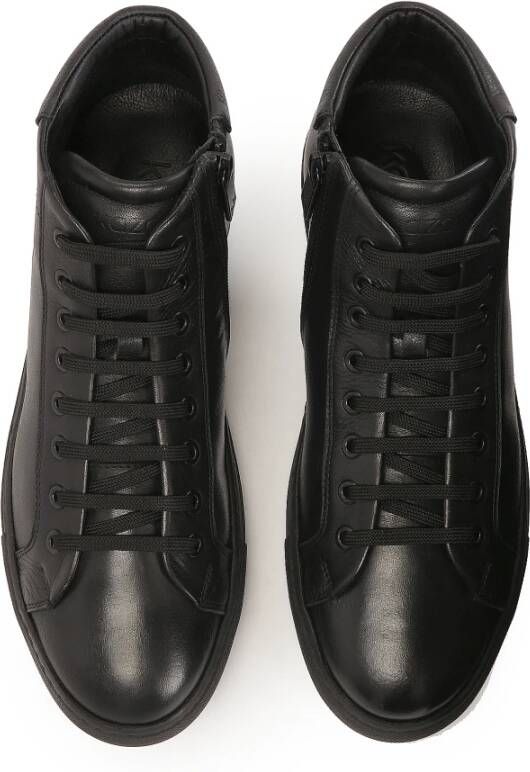 Kazar Minimalistische herensneakers met enkelbovenwerk Black Heren