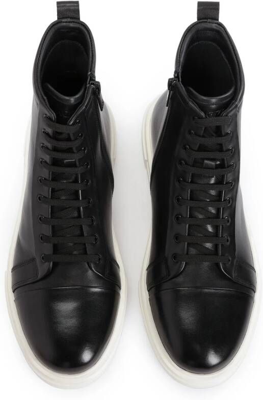 Kazar Minimalistische herensneakers met hoge schacht Black Heren