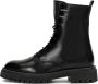 Kazar Minimalistische leren laarzen in militaire stijl Black Dames - Thumbnail 8