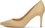 Kazar Minimalistische leren pumps Brown Dames - Thumbnail 8