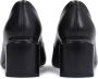 Kazar Minimalistische leren pumps met versierde hak Black Dames - Thumbnail 8