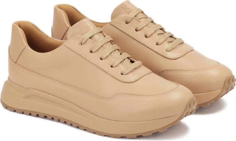 Kazar Minimalistische sneakers in beige kleur Beige Dames