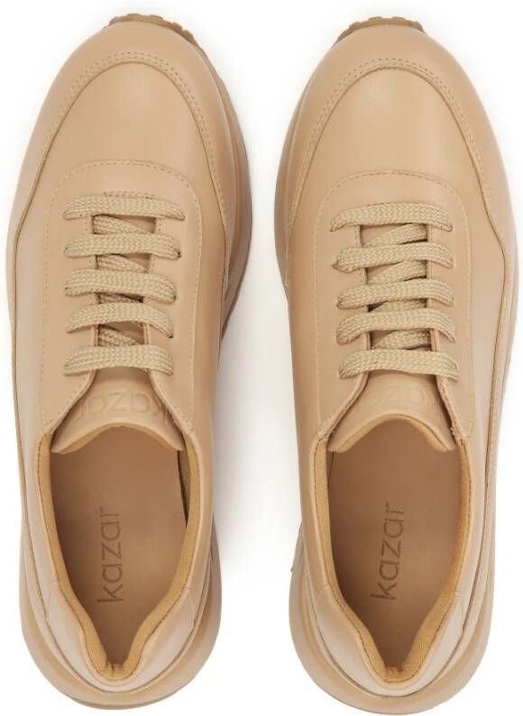 Kazar Minimalistische sneakers in beige kleur Beige Dames