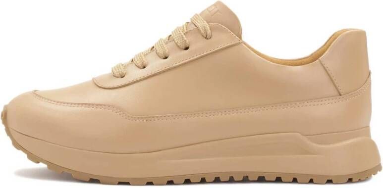 Kazar Minimalistische sneakers in beige kleur Beige Dames