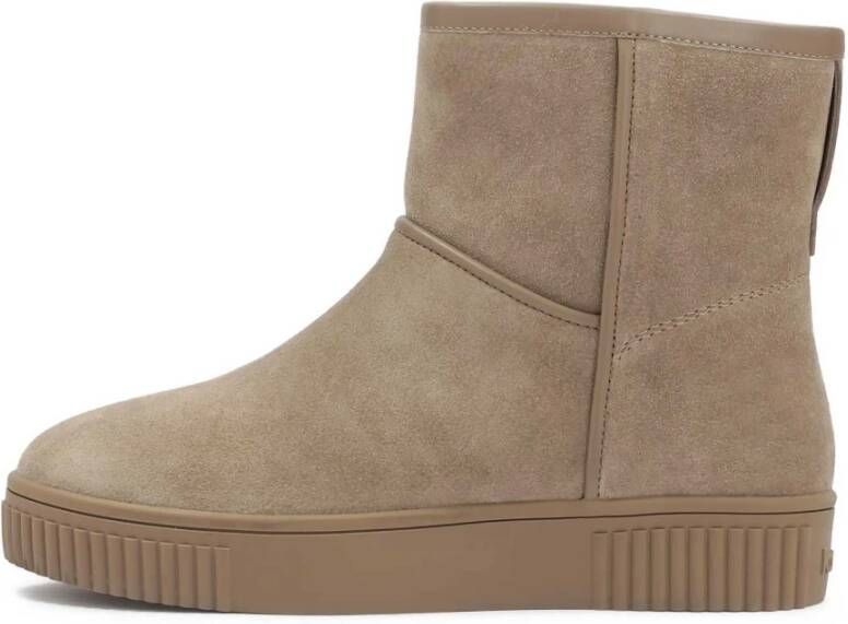 Kazar Minimalistische suède sneeuwlaarzen Beige Dames