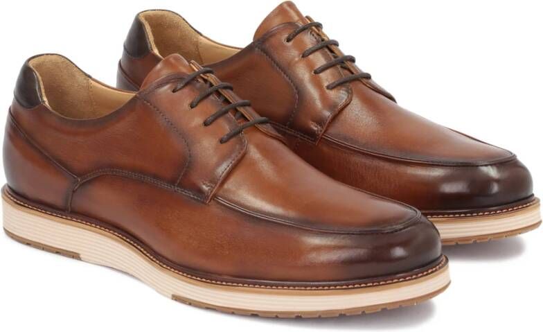 Kazar Moderne Derby Schoenen Comfortabele Zool Brown Heren