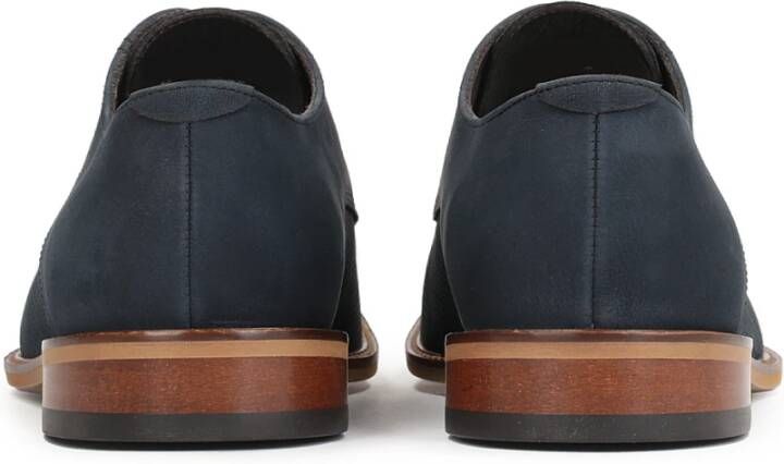 Kazar Navy Blauwe Geperforeerde Derby Schoenen Blue Heren