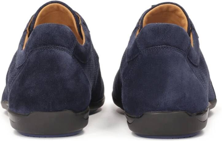 Kazar Navy blauwe luchtige suède halfschoenen Blue Heren