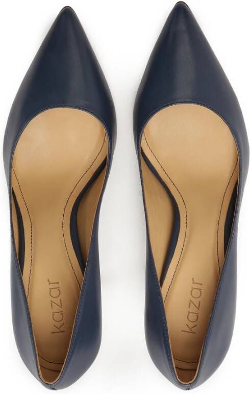 Kazar Navyblauwe puntige pumps Blue Dames