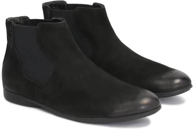 Kazar Nubuck Chelsea Laarzen Platte Zool Black Heren