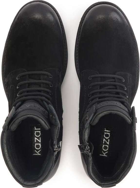 Kazar Nubuck Heren Enkellaarzen Black Heren