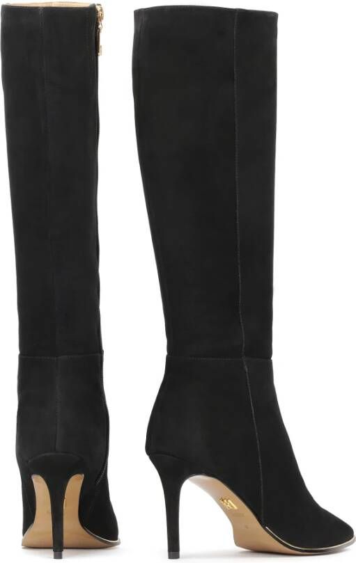 Kazar Nubuck laarzen met puntige neuzen Black Dames