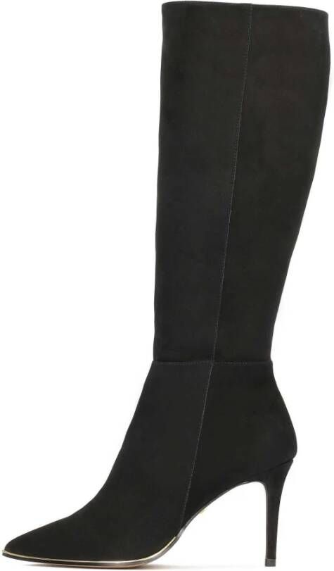 Kazar Nubuck laarzen met puntige neuzen Black Dames