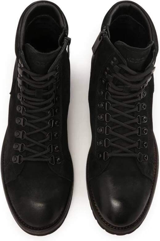 Kazar Nubuck zwarte herenlaarzen Black Heren