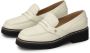 Kazar Studio Off-white leren halfschoenen met zwarte zool White Dames - Thumbnail 9