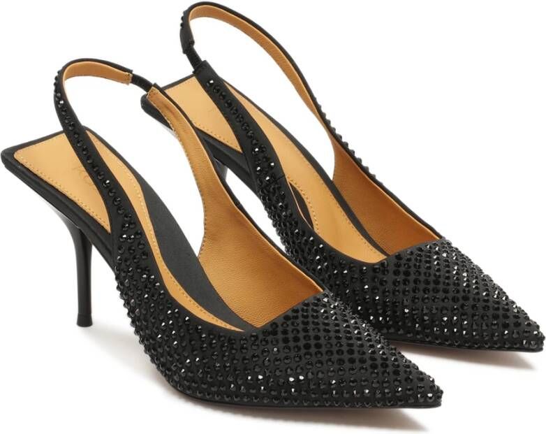 Kazar Open hiel pumps met vierkante tip Black Dames