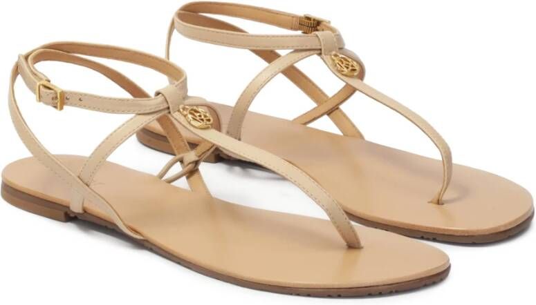 Kazar Platte beige sandalen Beige Dames