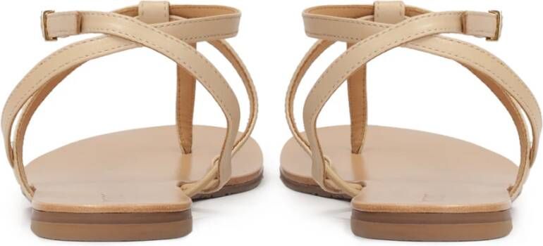 Kazar Platte beige sandalen Beige Dames