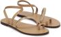 Kazar Platte beige sandalen met een metalen band Beige Dames - Thumbnail 2