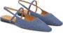 Kazar Platte denim pumps met verlengde neus Blue Dames - Thumbnail 2