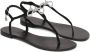 Kazar Platte suède sandalen Black Dames - Thumbnail 2