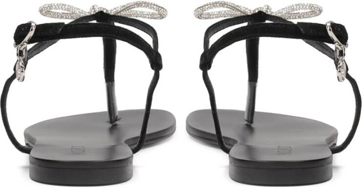 Kazar Platte suède sandalen Black Dames