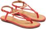 Kazar Rode flip-flop-stijl sandalen met een medailleversiering Red Dames - Thumbnail 2