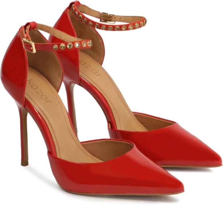 Kazar Rode lakleren pumps Red Dames