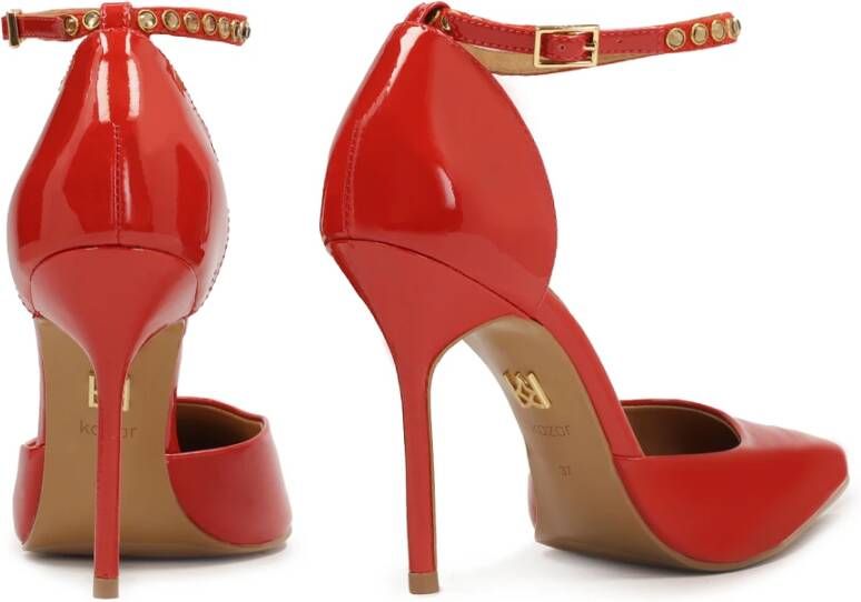 Kazar Rode lakleren pumps Red Dames