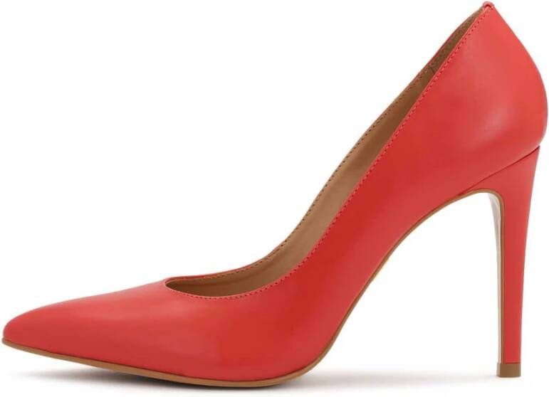 Kazar Rode leren stiletto pumps Red Dames