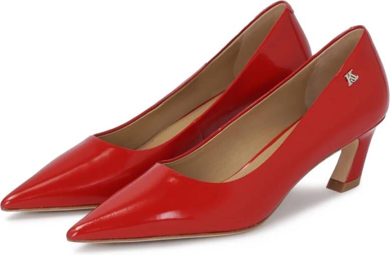 Kazar Rode pumps met avant-garde hak Red Dames