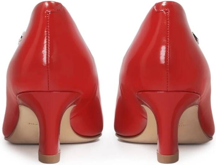 Kazar Rode pumps met avant-garde hak Red Dames