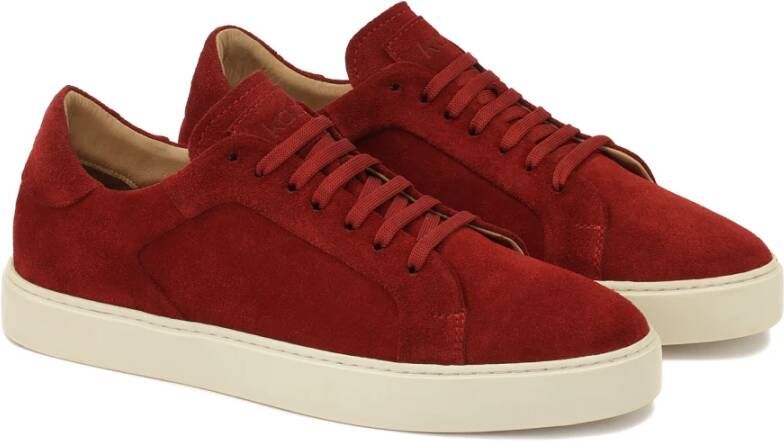 Kazar Rode sneakers met klassieke vetersluiting Red Heren